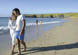 Holywell Bay in Newquay, Cornwall, South West England