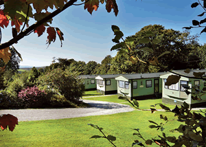 Langstone Manor Park in Tavistock, Devon, South West England