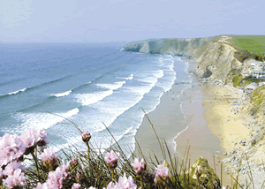 Porth Veor in Newquay, Cornwall, South West England