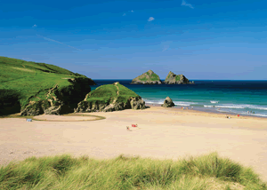 Holywell Bay in Newquay, Cornwall, South West England